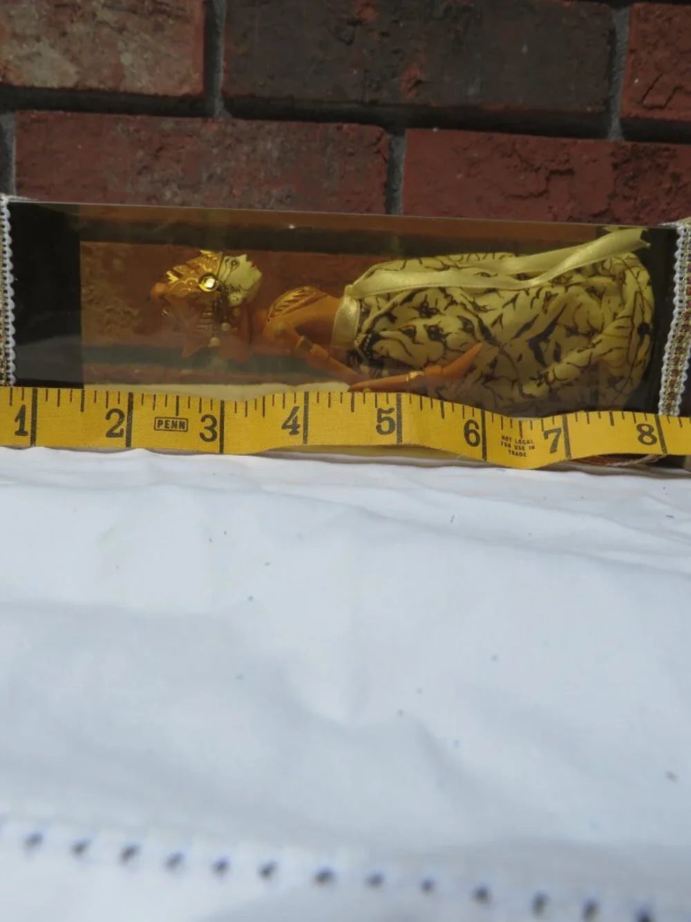 Vintage Indonesian Wayang Golek Puppet in Handcrafted Display Case | Javanese